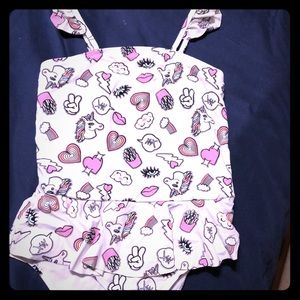 Girls size 12 Betsey Johnson Unicorn swimwear